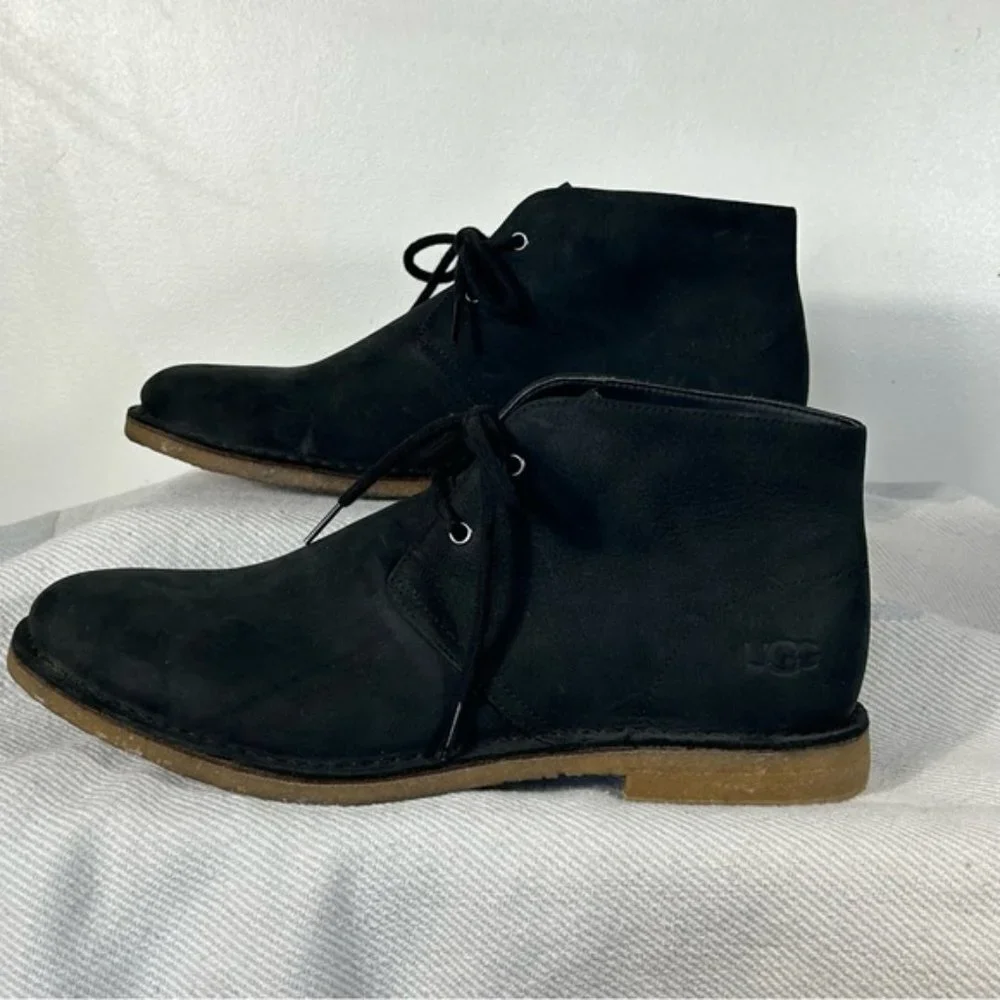 UGG Australia ENERO Men's NEW Leighton Chukka Boots in Black- Size 11 - Picture 3 of 13